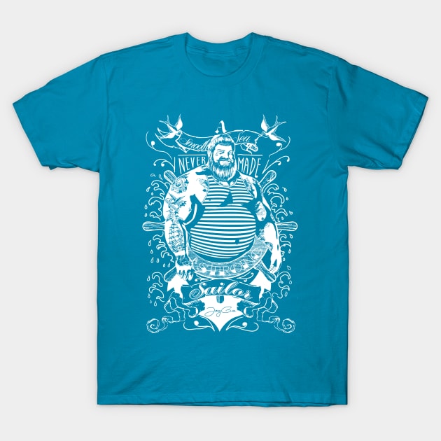 A Smooth Sea Never Made A Strong Sailor T-Shirt by JayGeeArt